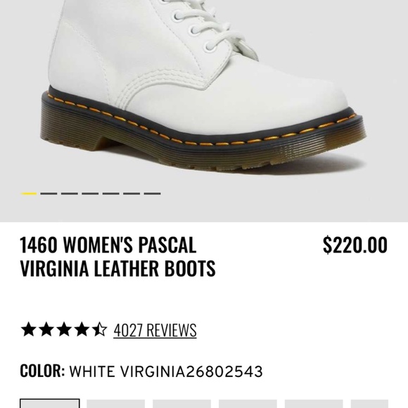White Docs - Pascals, size 7 - Picture 5 of 5